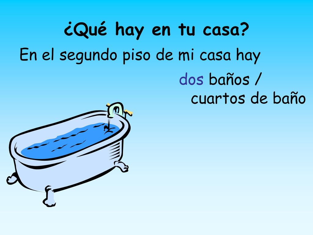 ¿Qué hay en tu casa En el segundo piso de mi casa hay