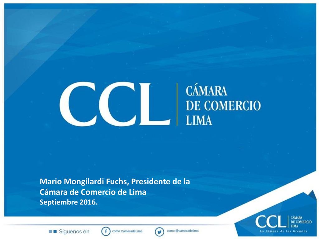 Mario Mongilardi Fuchs, Presidente de la Cámara de Comercio de Lima