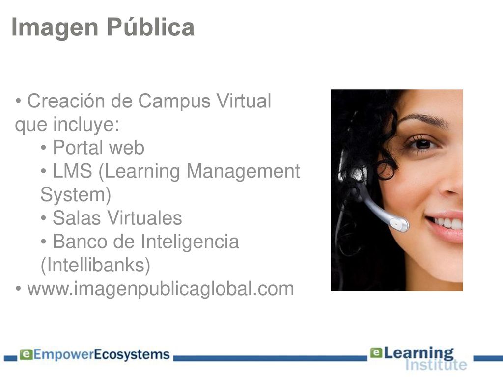 Imagen Pública Creación de Campus Virtual que incluye: Portal web