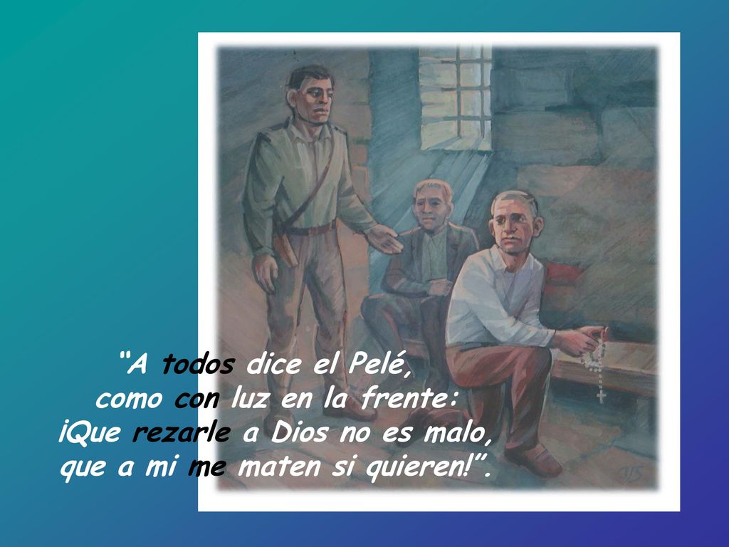 como con luz en la frente: ¡Que rezarle a Dios no es malo,