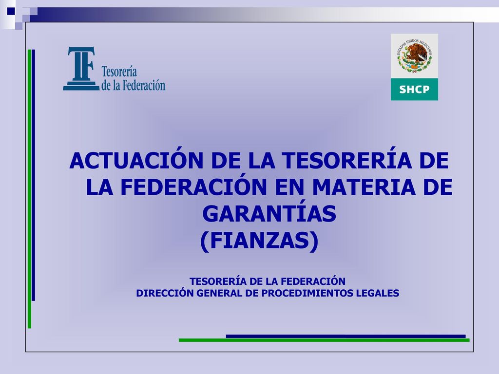 ACTUACIÓN DE LA TESORERÍA DE LA FEDERACIÓN EN MATERIA DE GARANTÍAS