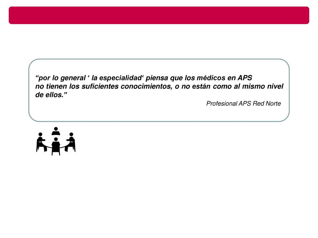 por lo general ‘ la especialidad‘ piensa que los médicos en APS