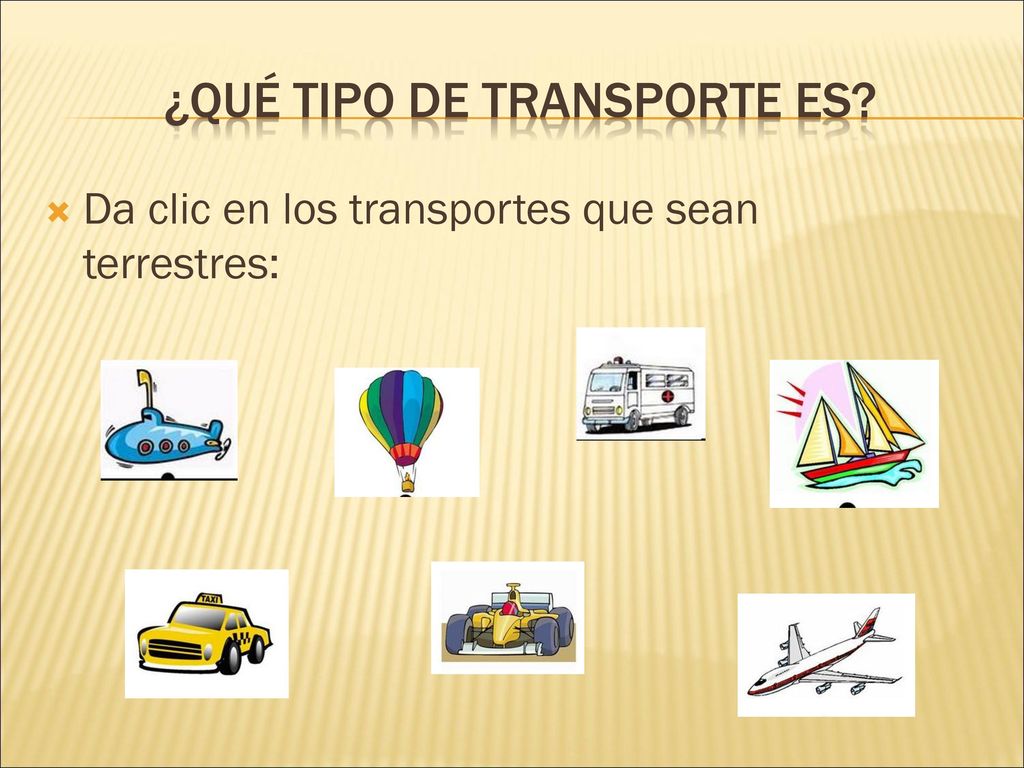 ¿Qué tipo de transporte es
