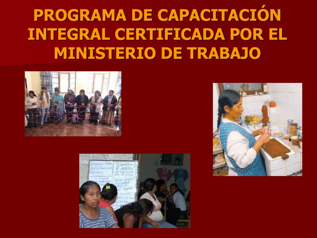 PROGRAMA DE CAPACITACIÓN INTEGRAL CERTIFICADA POR EL MINISTERIO DE TRABAJO