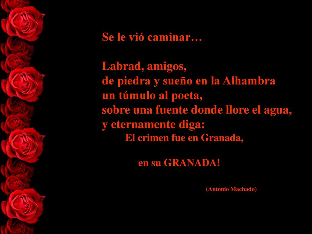 de piedra y sueño en la Alhambra un túmulo al poeta,