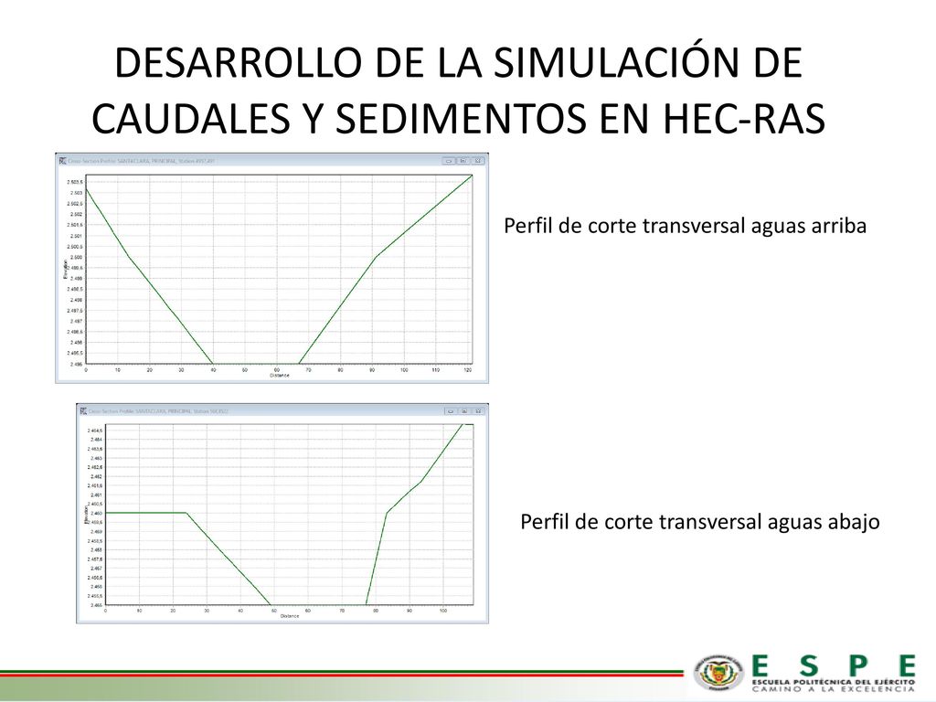 DESARROLLO DE LA SIMULACIÓN DE CAUDALES Y SEDIMENTOS EN HEC-RAS