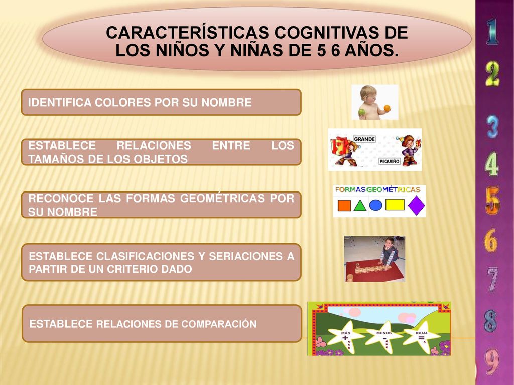 CARACTERÍSTICAS COGNITIVAS DE LOS NIÑOS Y NIÑAS DE 5 6 AÑOS.