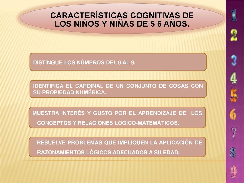 CARACTERÍSTICAS COGNITIVAS DE LOS NIÑOS Y NIÑAS DE 5 6 AÑOS.