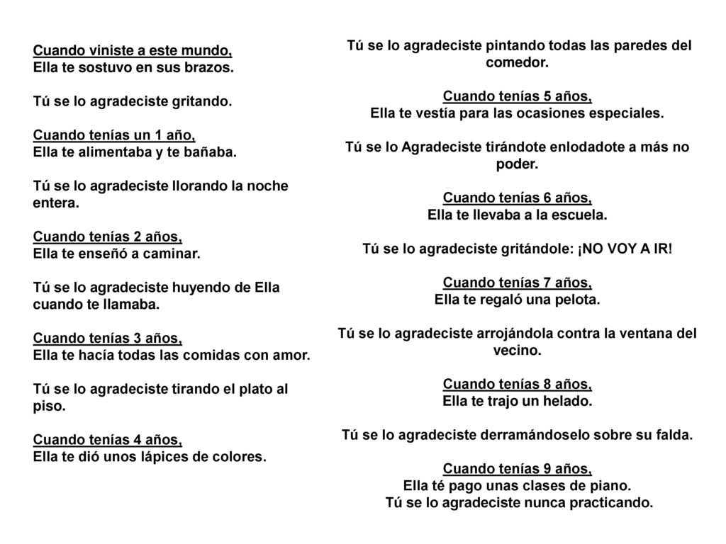Tú se lo agradeciste pintando todas las paredes del comedor.