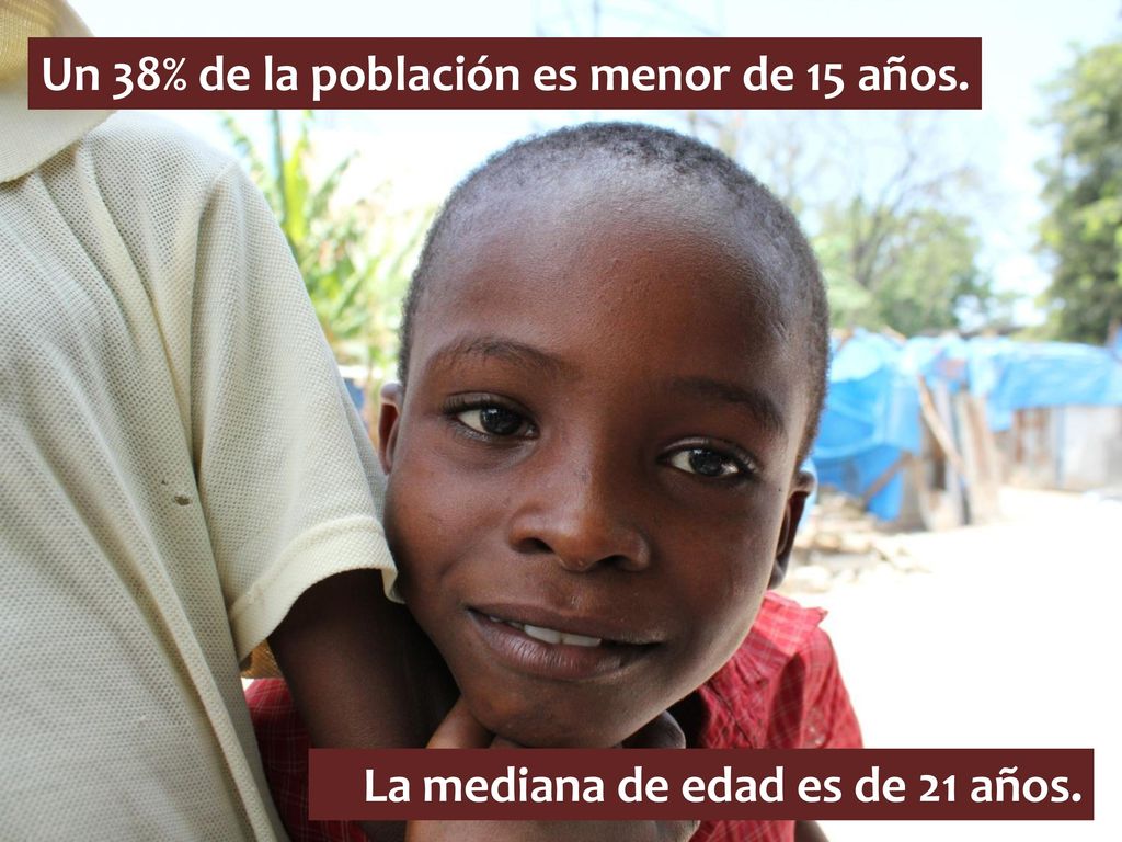 Un 38% de la población es menor de 15 años.