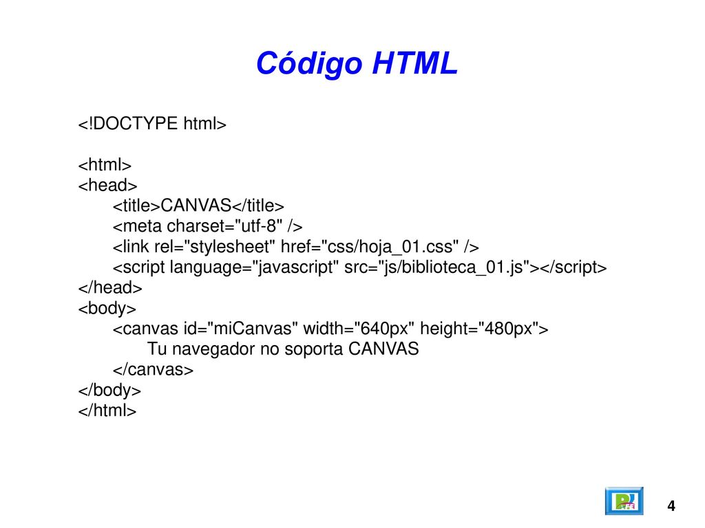Código HTML <!DOCTYPE html> <html> <head>