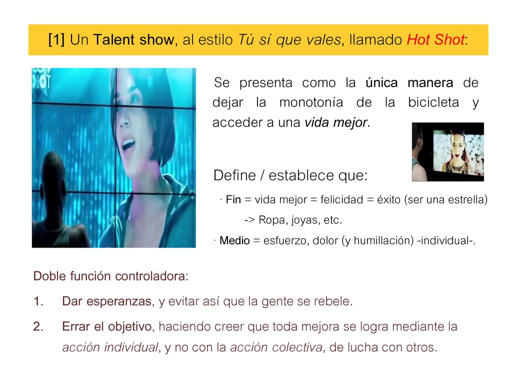 [1] Un Talent show, al estilo Tú sí que vales, llamado Hot Shot: