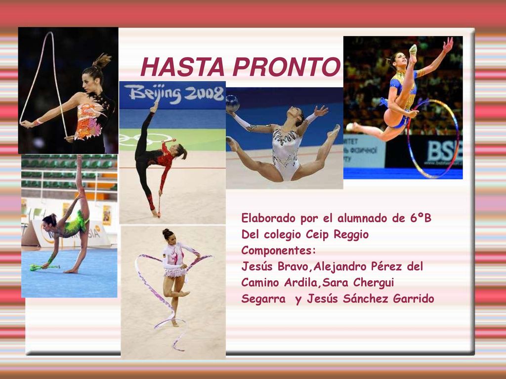 HASTA PRONTO ... Elaborado por el alumnado de 6ºB