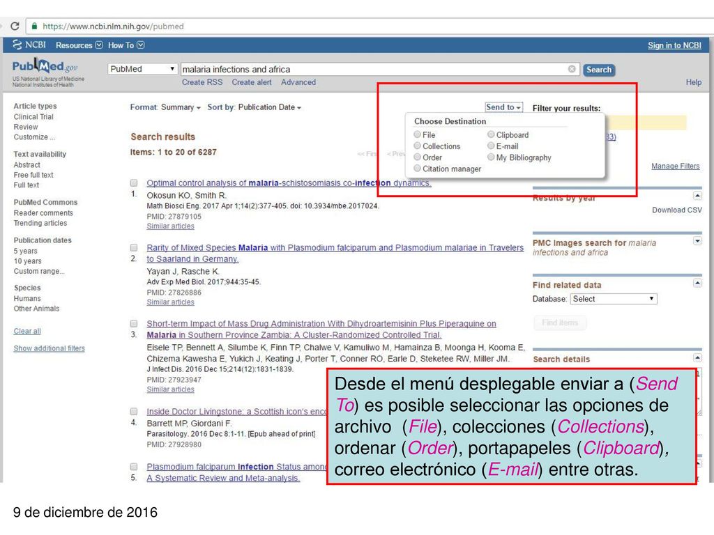 La última alternativa para obtener el artículo en texto completo, es utilizando el número identificador PubMed ID #. En HINARI/PubMed, hay que introducir el ID number en el cuadro de búsqueda. La versión resumida será desplegada. En caso de ser un artículo disponible de manera gratuita o a través de HINARI, se visualizarán dichos iconos en la parte superior derecha de la página.