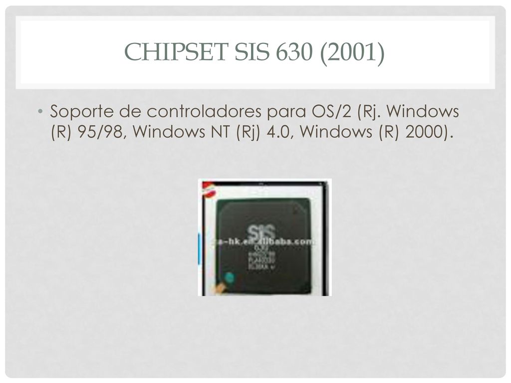 Chipset sis 630 (2001) Soporte de controladores para OS/2 (Rj.