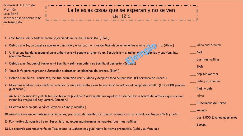 La fe es as cosas que se esperan y no se ven