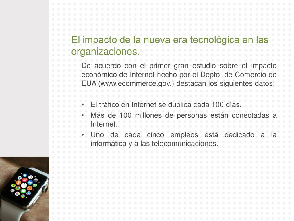 El impacto de la nueva era tecnológica en las organizaciones.
