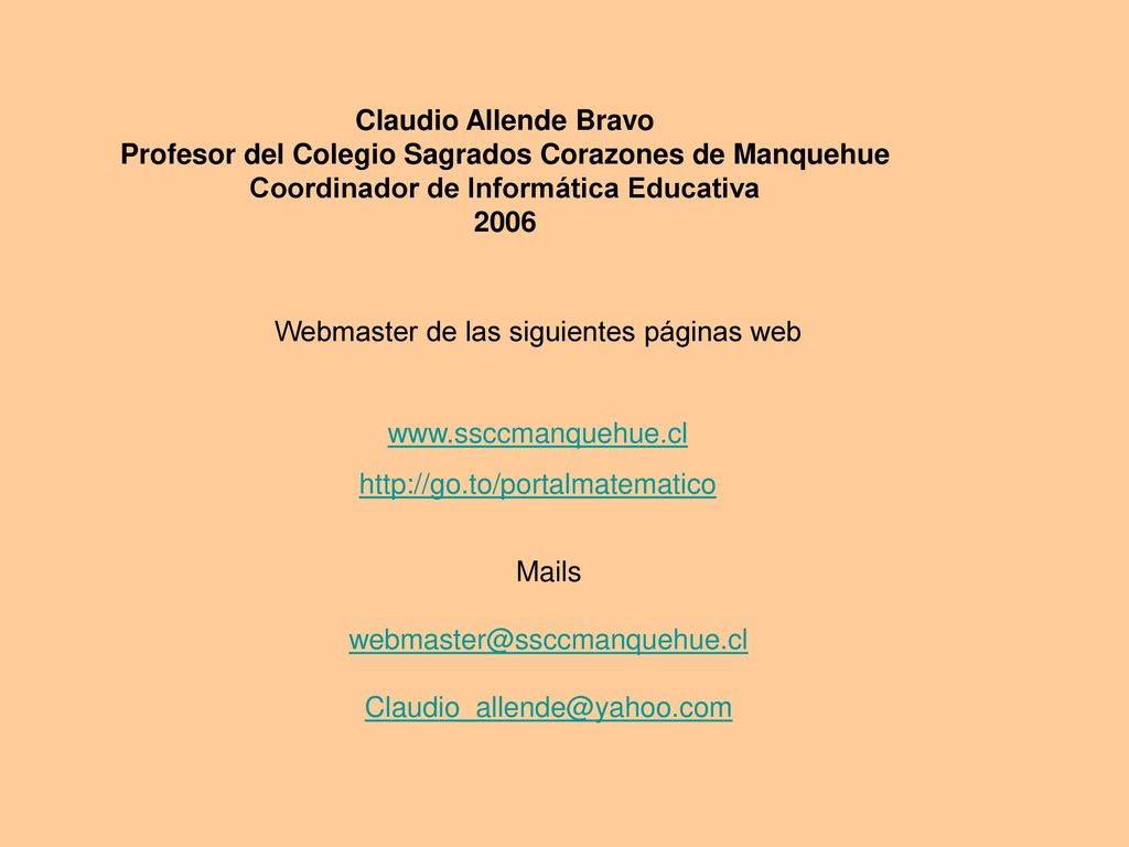 Profesor del Colegio Sagrados Corazones de Manquehue