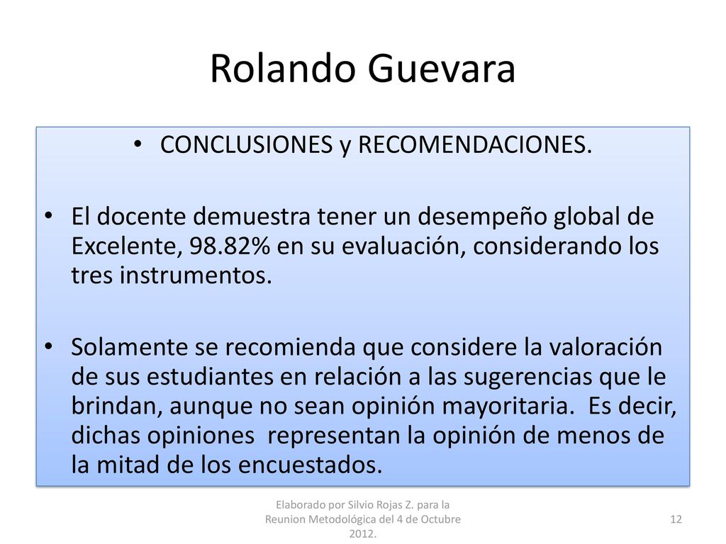 CONCLUSIONES y RECOMENDACIONES.