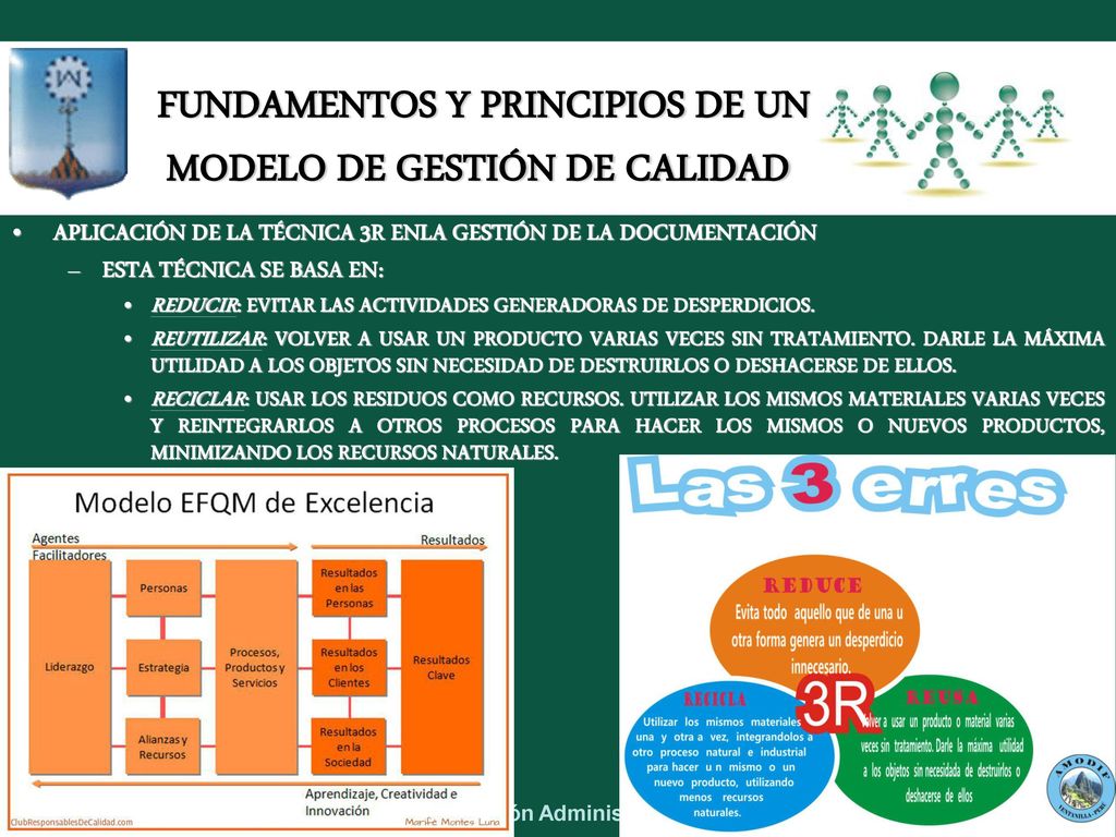 FUNDAMENTOS Y PRINCIPIOS DE UN MODELO DE GESTIÓN DE CALIDAD
