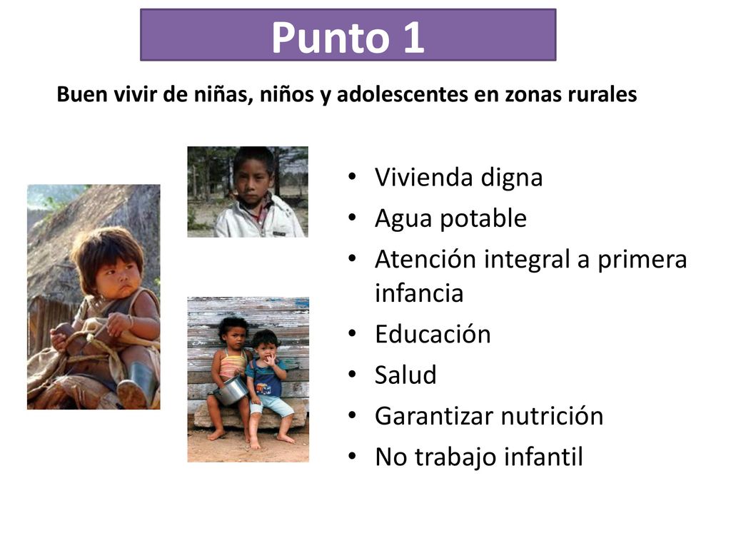Buen vivir de niñas, niños y adolescentes en zonas rurales
