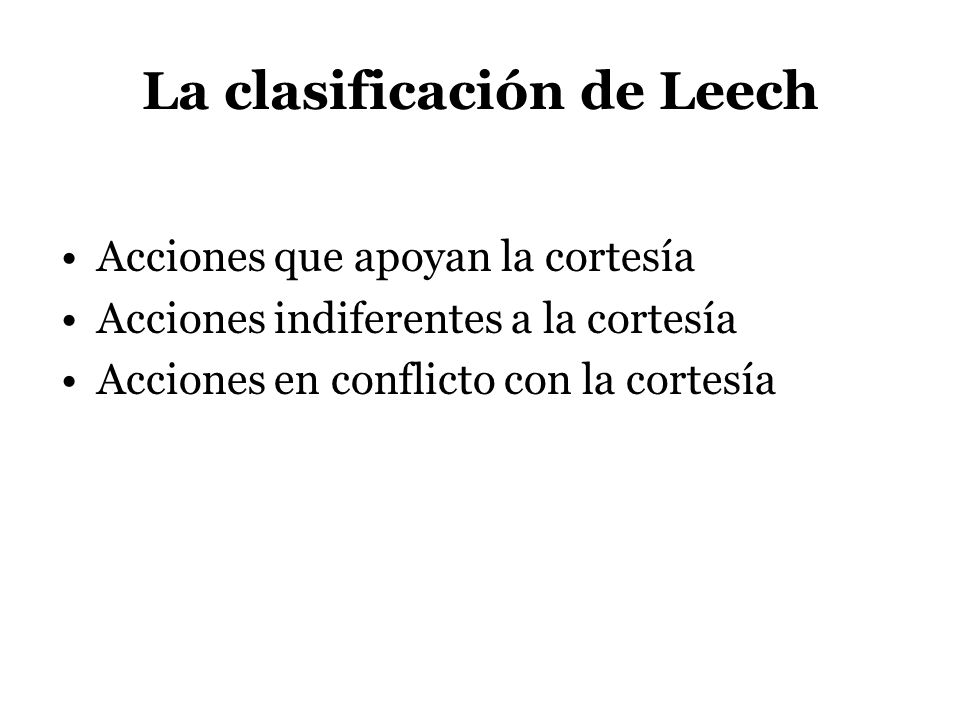 La clasificación de Leech