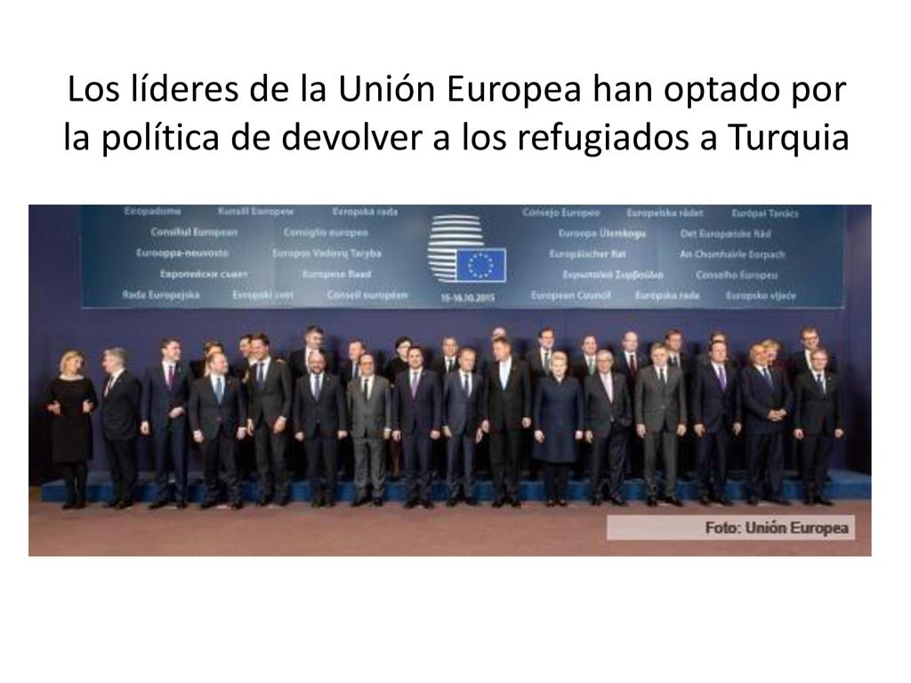 Los líderes de la Unión Europea han optado por la política de devolver a los refugiados a Turquia