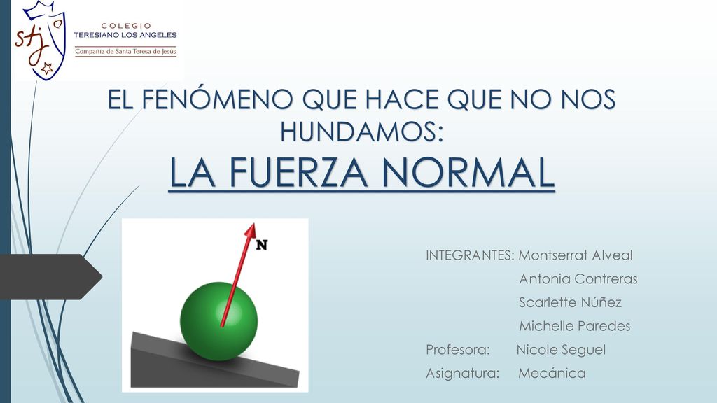 EL FENÓMENO QUE HACE QUE NO NOS HUNDAMOS: LA FUERZA NORMAL