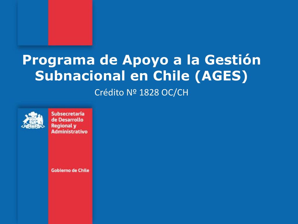 Programa de Apoyo a la Gestión Subnacional en Chile (AGES)