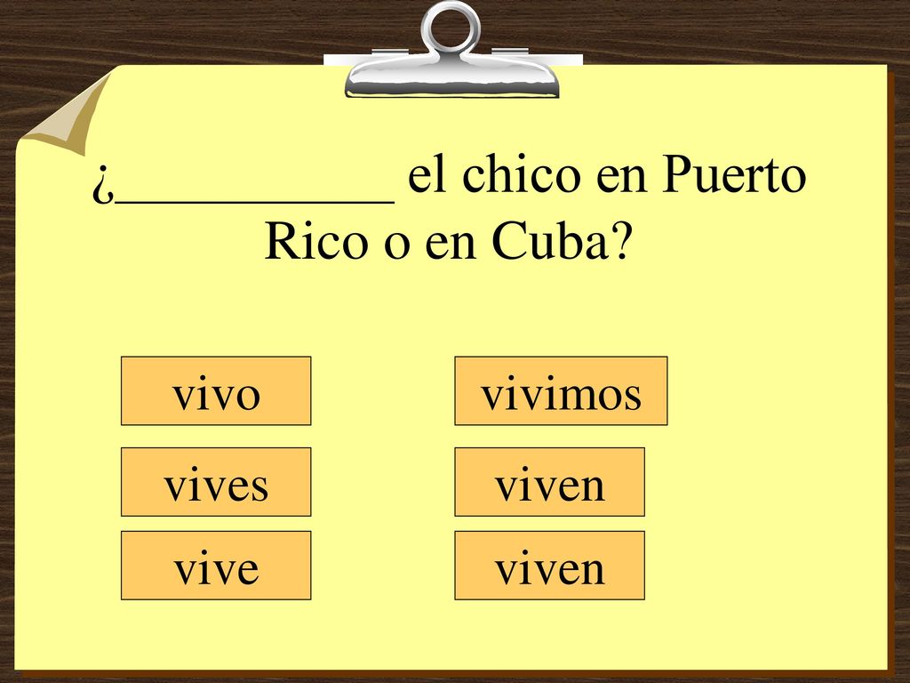 ¿__________ el chico en Puerto Rico o en Cuba