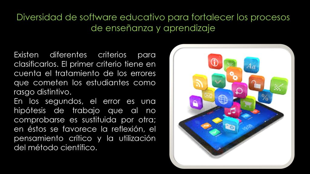 Diversidad de software educativo para fortalecer los procesos de enseñanza y aprendizaje