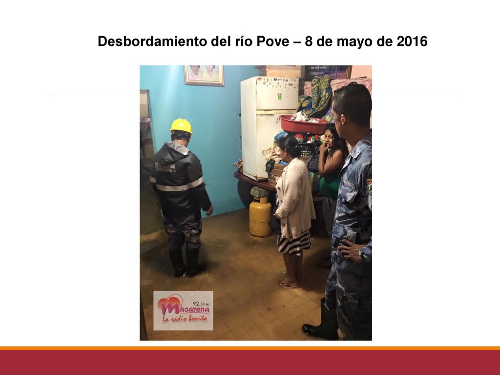 Desbordamiento del río Pove – 8 de mayo de 2016