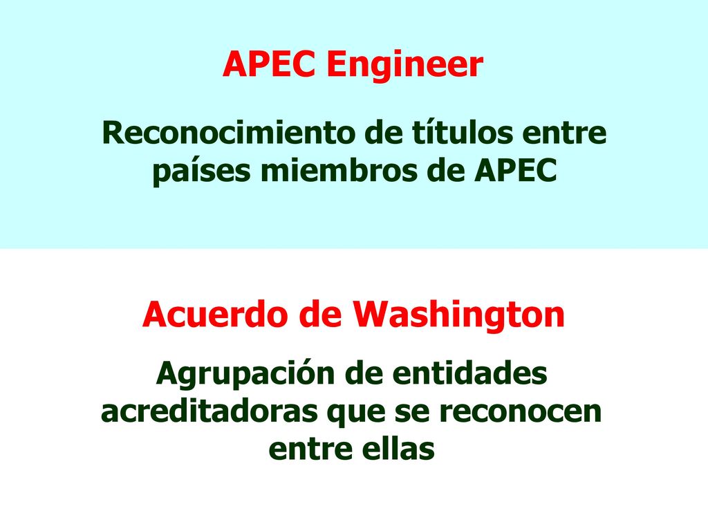 APEC Engineer Acuerdo de Washington