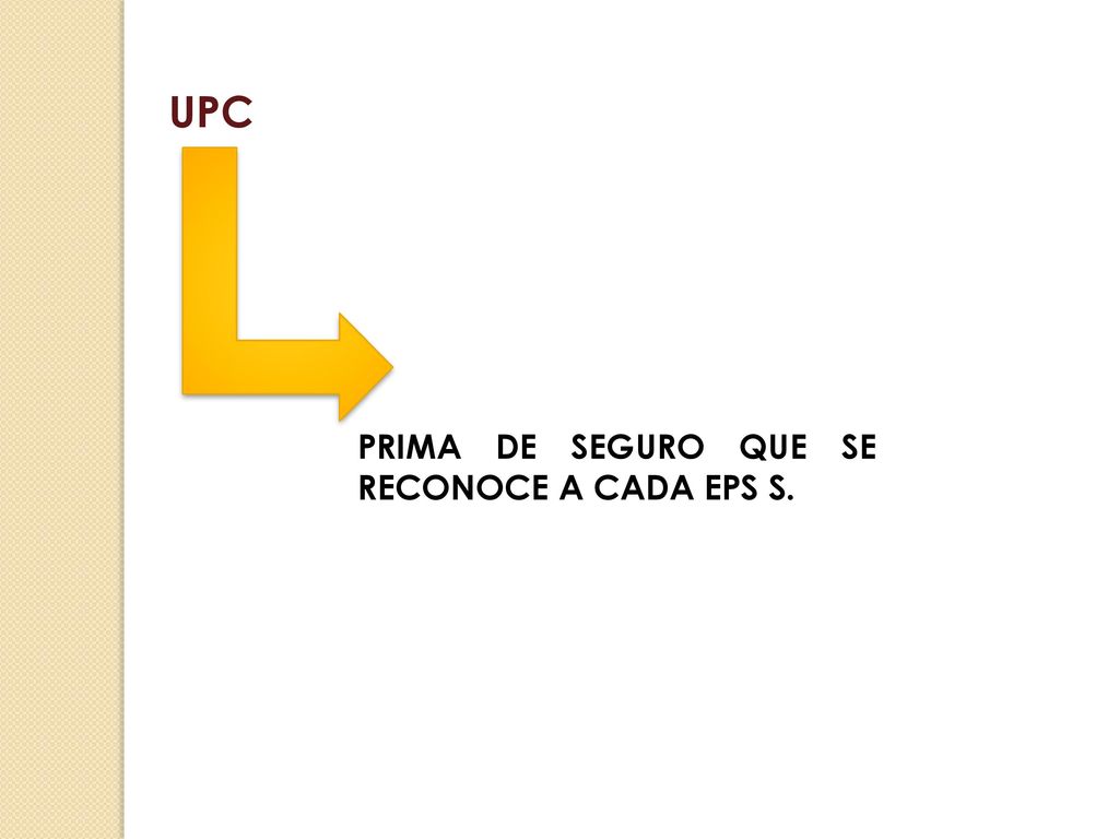 UPC PRIMA DE SEGURO QUE SE RECONOCE A CADA EPS S.