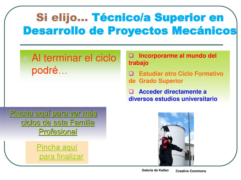 Si elijo… Técnico/a Superior en Desarrollo de Proyectos Mecánicos