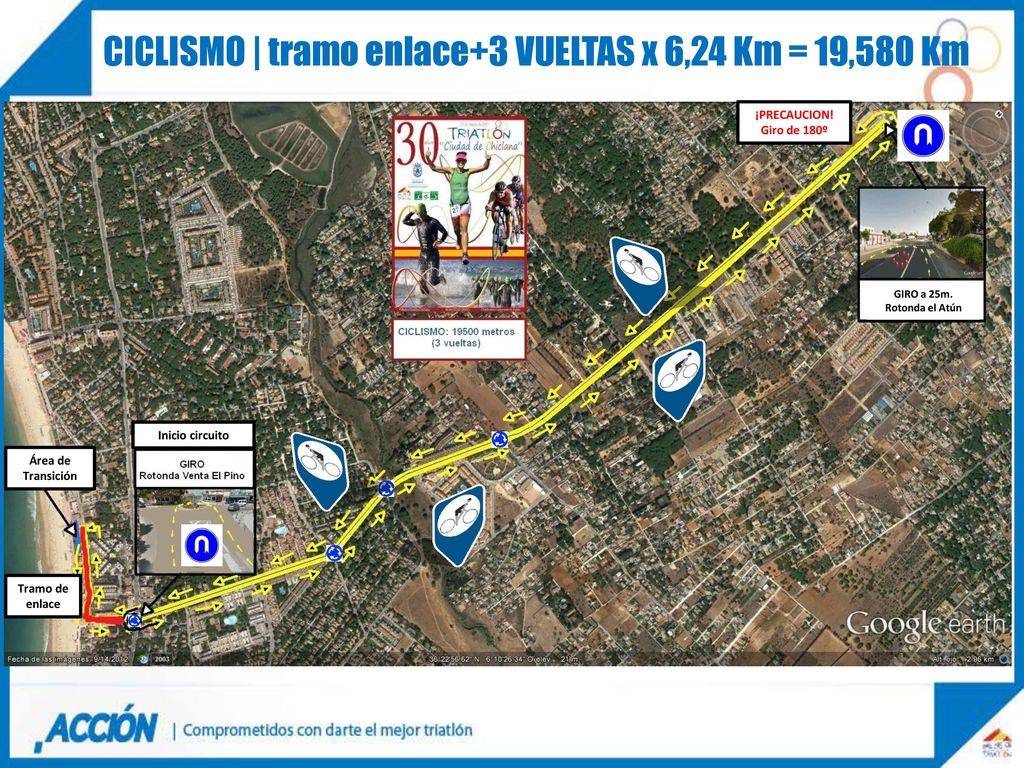 CICLISMO | tramo enlace+3 VUELTAS x 6,24 Km = 19,580 Km