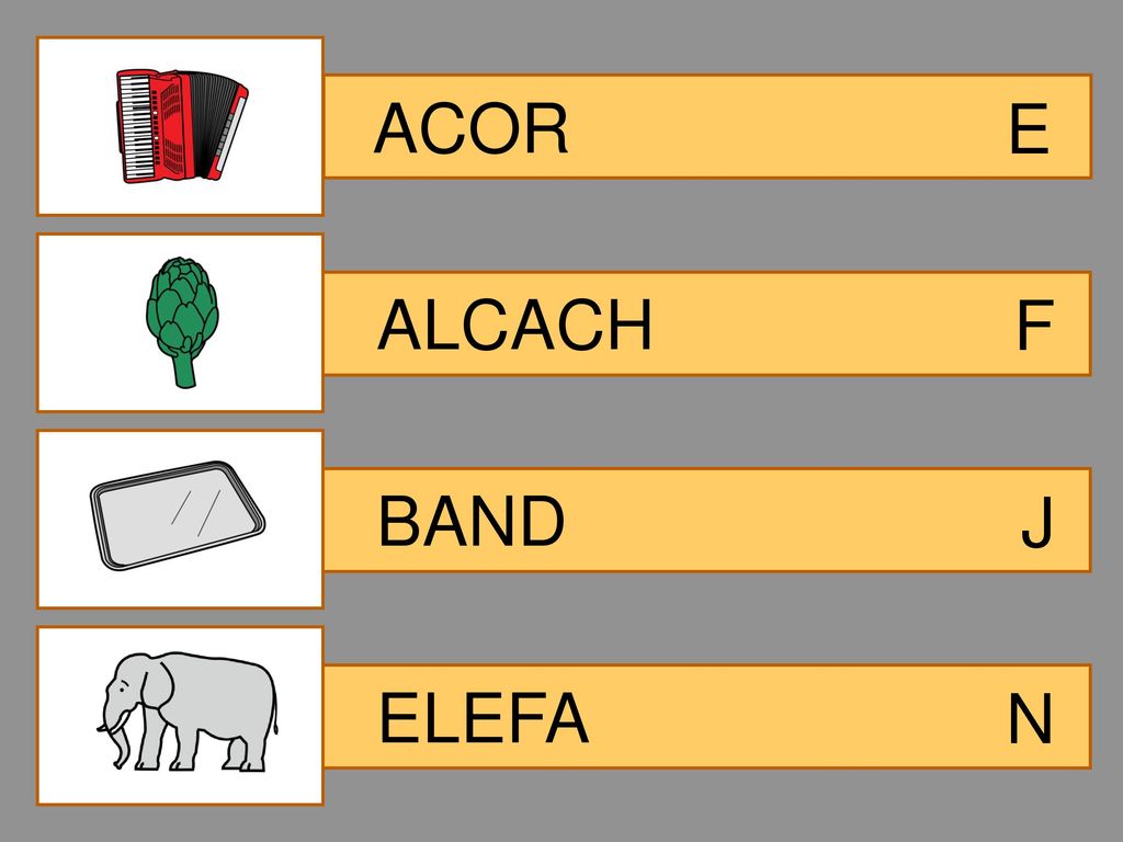 ACOR E ALCACH F BAND J ELEFA N
