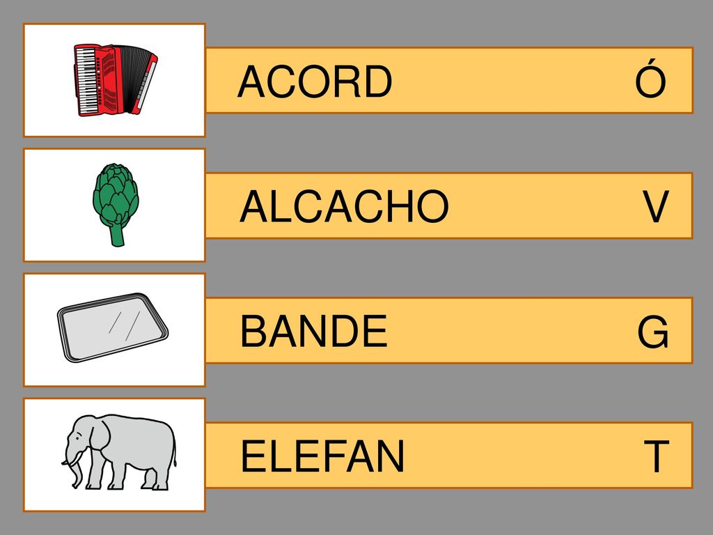 ACORD Ó ALCACHO V BANDE G ELEFAN T