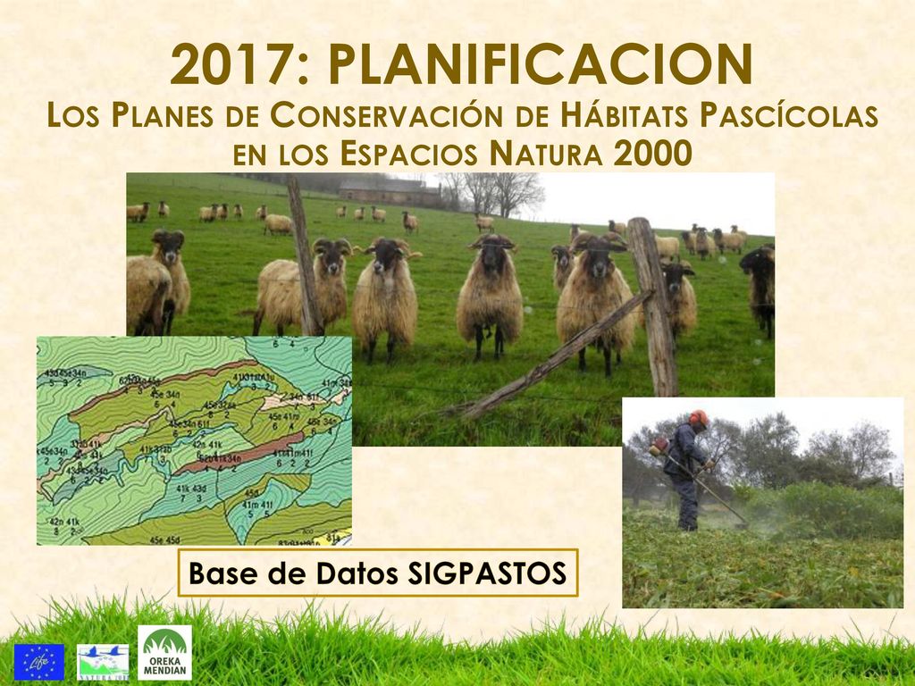 2017: PLANIFICACION Los Planes de Conservación de Hábitats Pascícolas en los Espacios Natura 2000