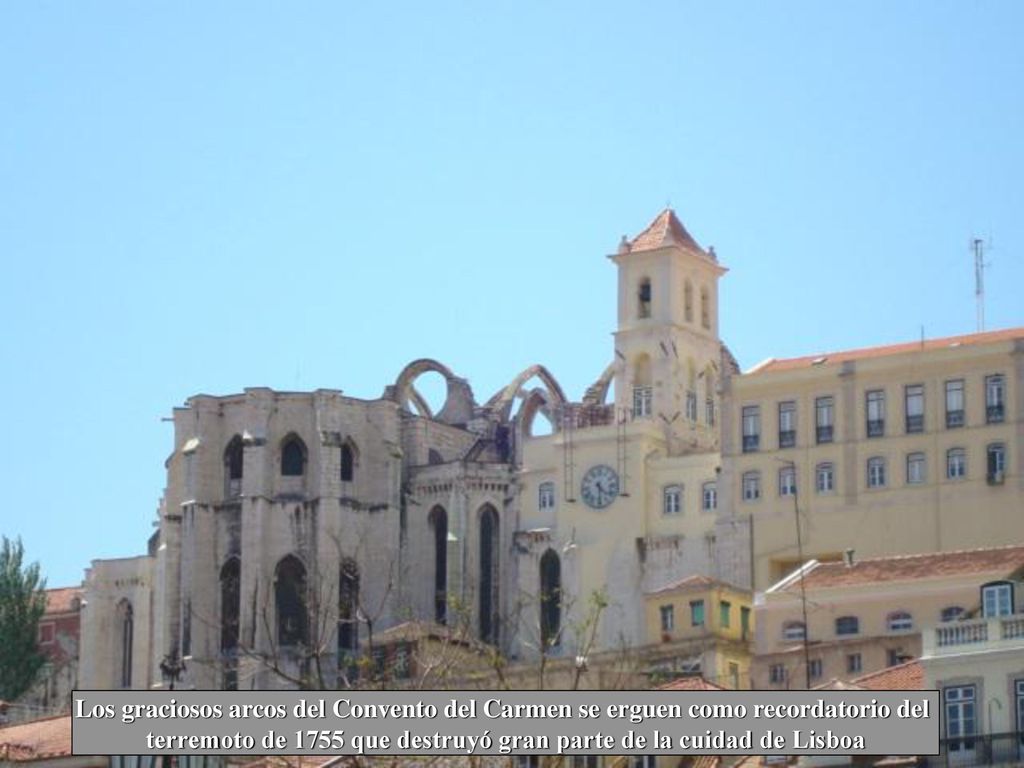 terremoto de 1755 que destruyó gran parte de la cuidad de Lisboa