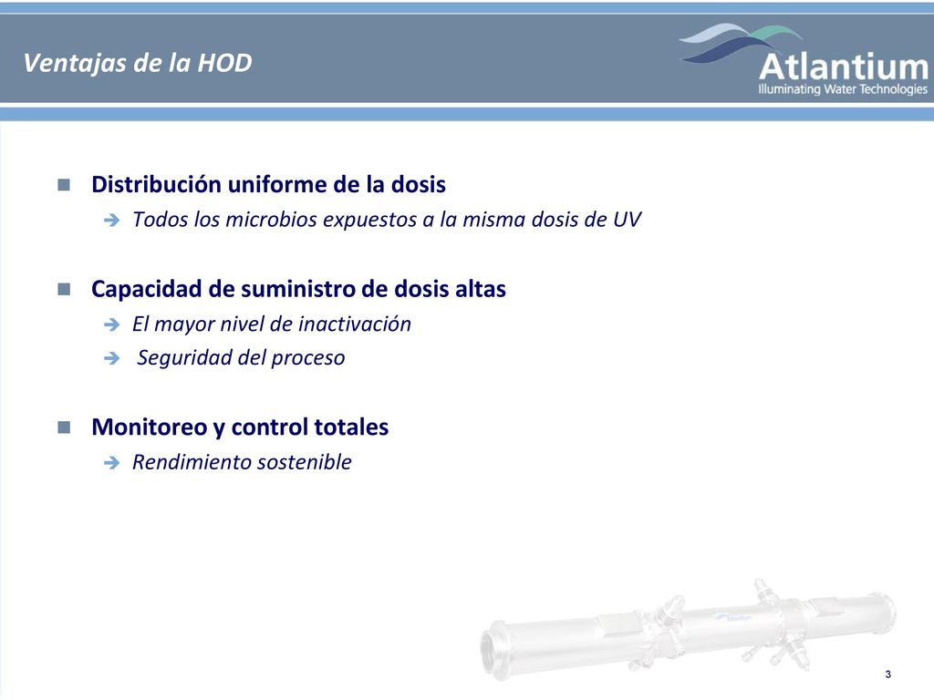 Ventajas de la HOD Distribución uniforme de la dosis