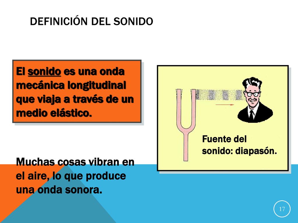 Muchas cosas vibran en el aire, lo que produce una onda sonora.
