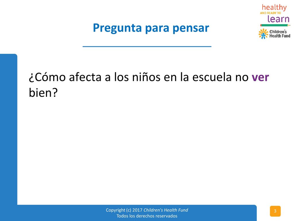 ¿Cómo afecta a los niños en la escuela no ver bien