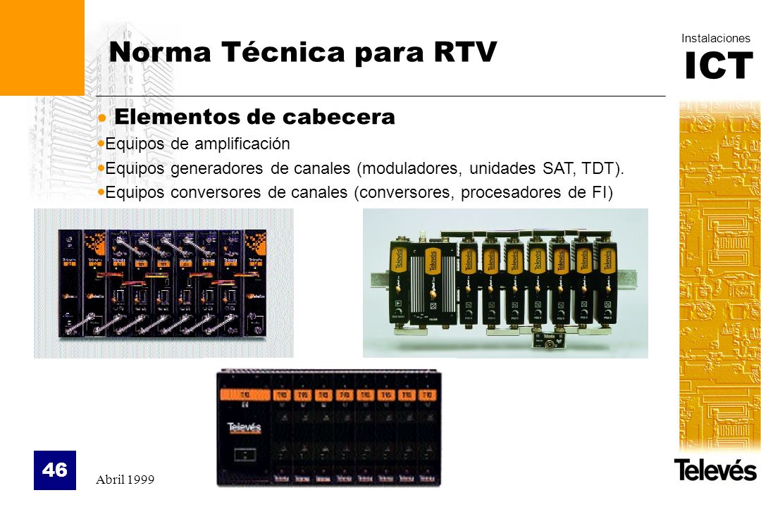Norma Técnica para RTV Elementos de cabecera Equipos de amplificación