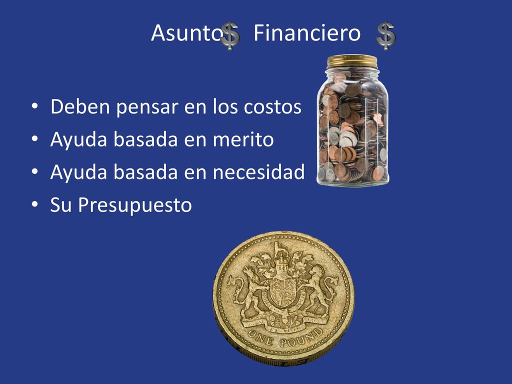 Asunto Financiero Deben pensar en los costos Ayuda basada en merito