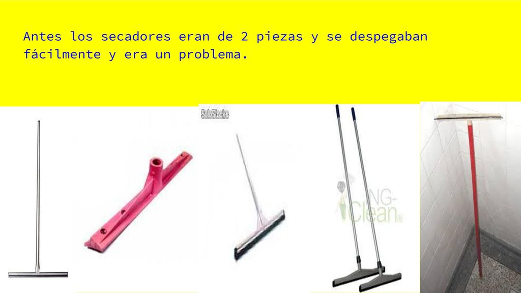 Antes los secadores eran de 2 piezas y se despegaban fácilmente y era un problema.