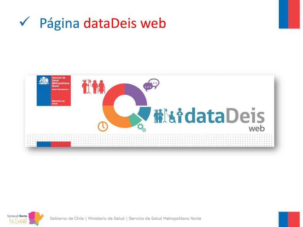 Página dataDeis web Gobierno de Chile | Ministerio de Salud | Servicio de Salud Metropolitano Norte
