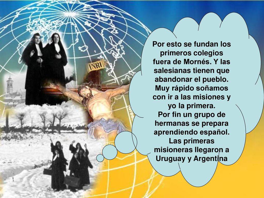 Muy rápido soñamos con ir a las misiones y yo la primera.