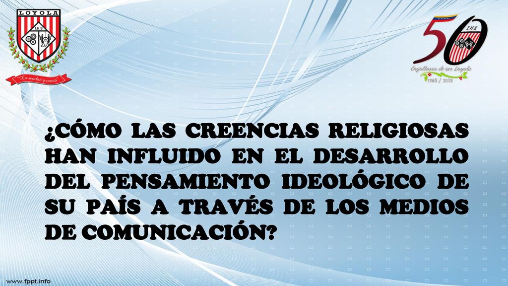 ¿Cómo las creencias religiosas han influido en el desarrollo del pensamiento ideológico de su país a través de los medios de comunicación