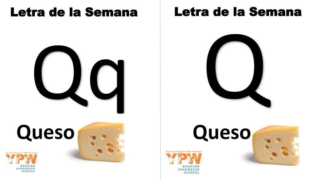 Letra de la Semana Letra de la Semana Q Qq Queso Queso